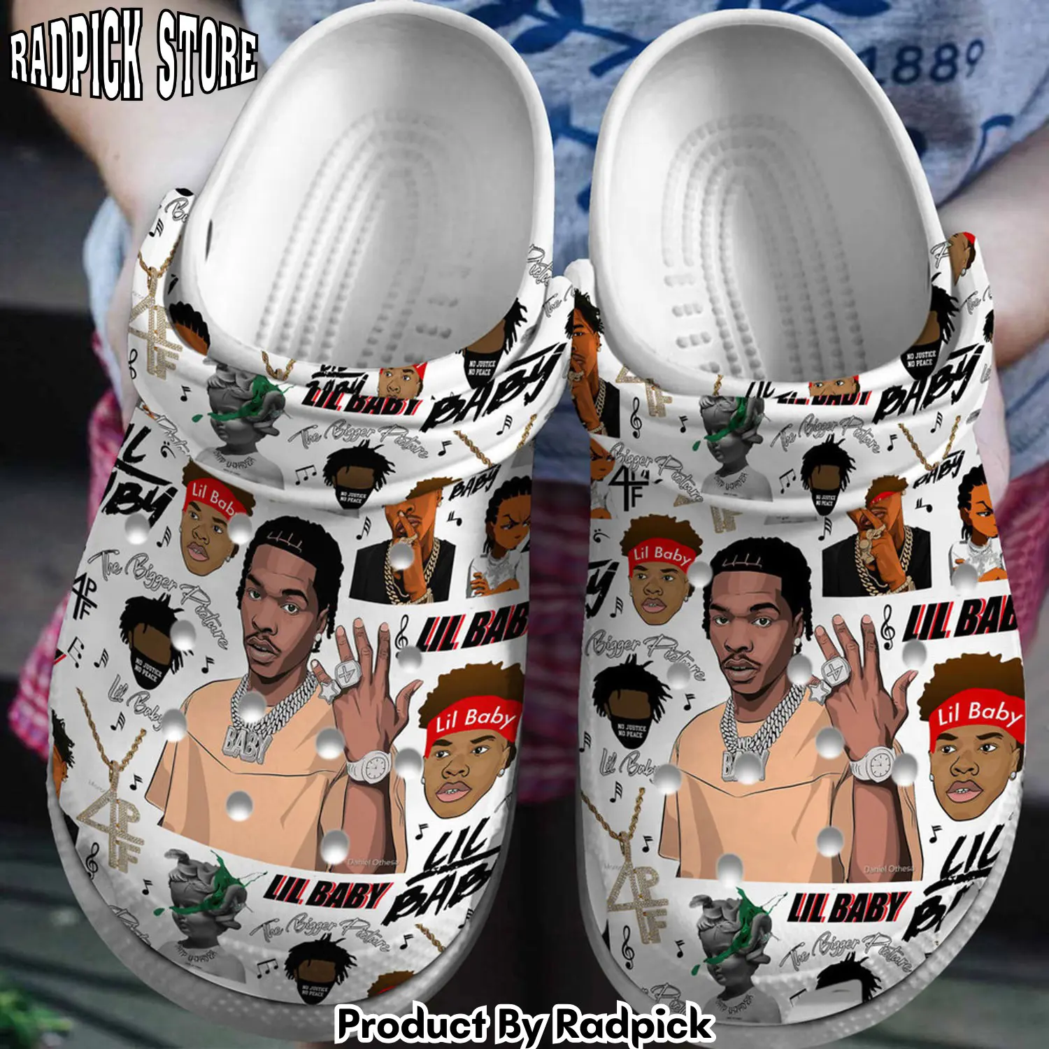 Radpick premium lil baby music clogs shoes comfortable for men women vls rp6522266